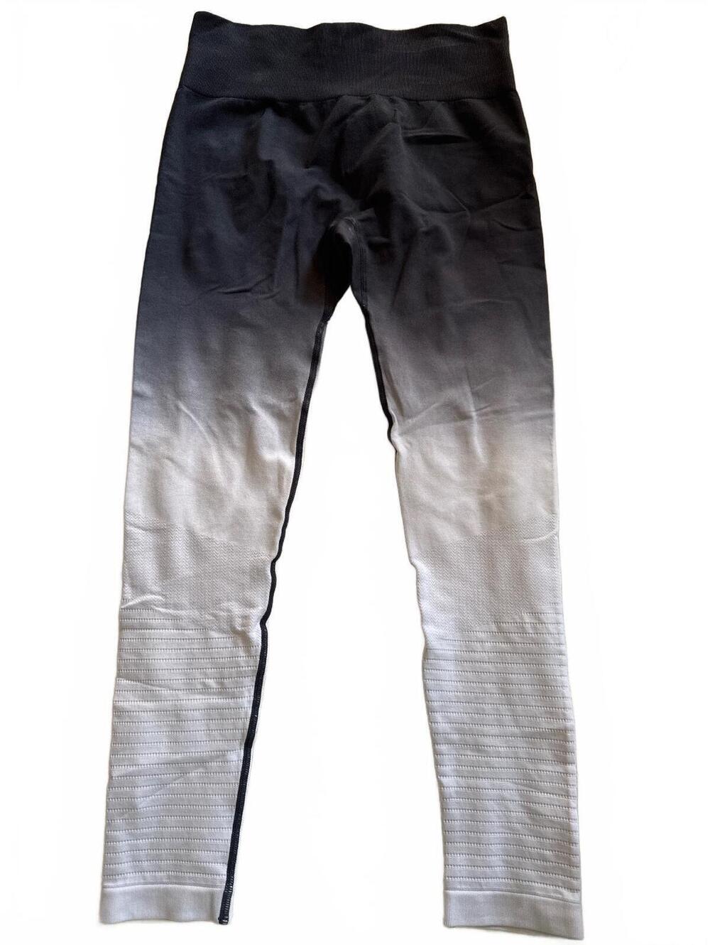 Zia Black to white ombré leggings medium